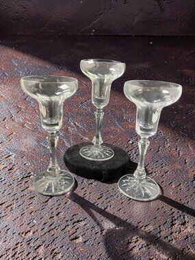 vintage set of 3 towle ardmore lead chrystal candlestick holders